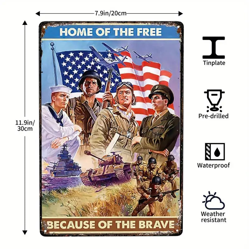 HOME OF THE FREE Wall Decor