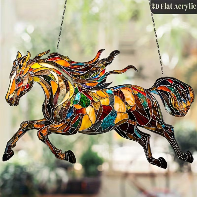 Acrylic Mosaic Large Galloping Horse