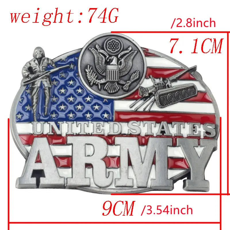 U.S. 3-D BELT BUCKLE