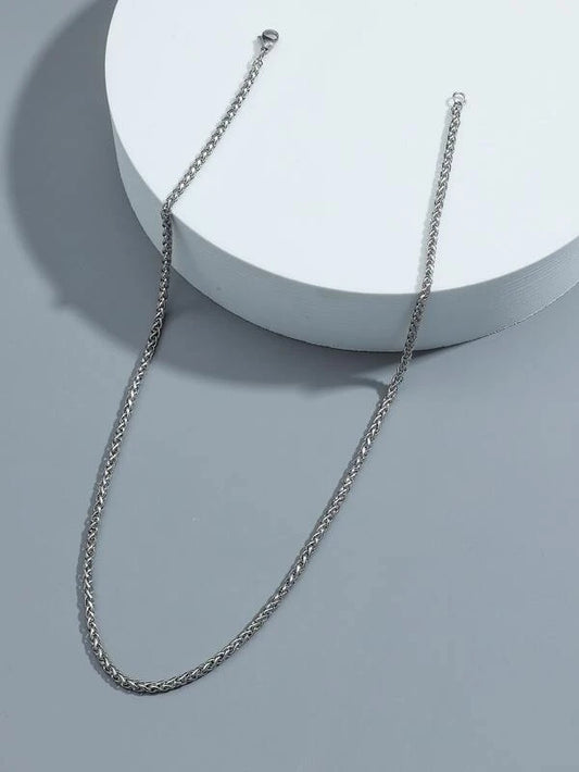 Silver Franco Designed Necklace