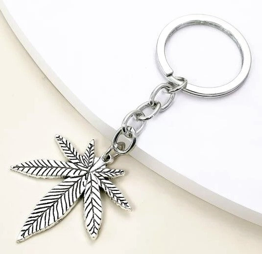 Antique Silver MJ Key Chain