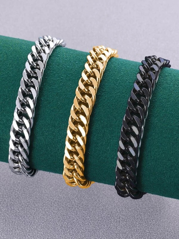 #1 BEST SELLERS! Gold, Silver & Titanium Miami Cuban Bracelets