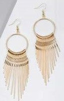 Gold Bohemian Dangle Earrings