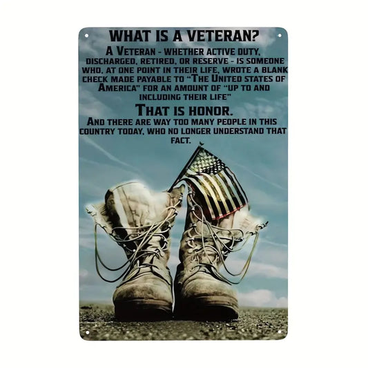 WHAT IS A VETERAN Wall Plaque
