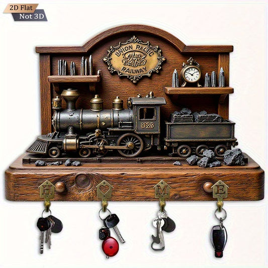 2-D WALL DECOR WITH HOOKS