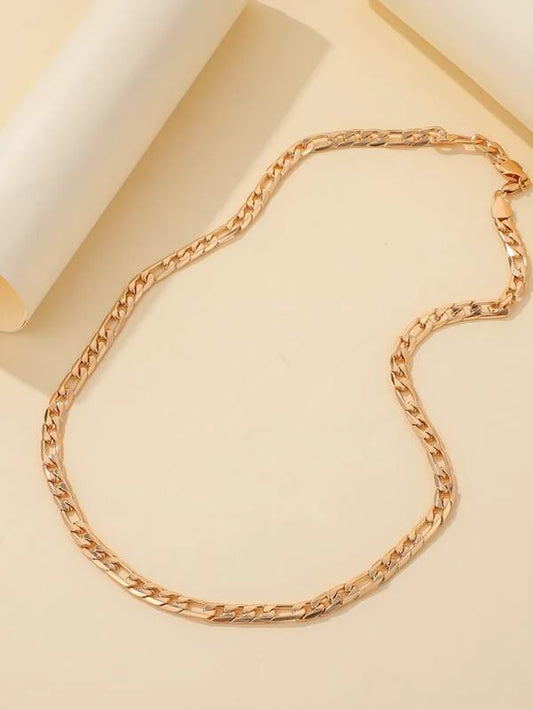 Classic Small Link Gold Chain Necklace