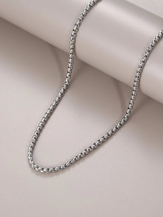 Platinum Plated  Designer Necklace. A "Head Turner" Fashion Statement!