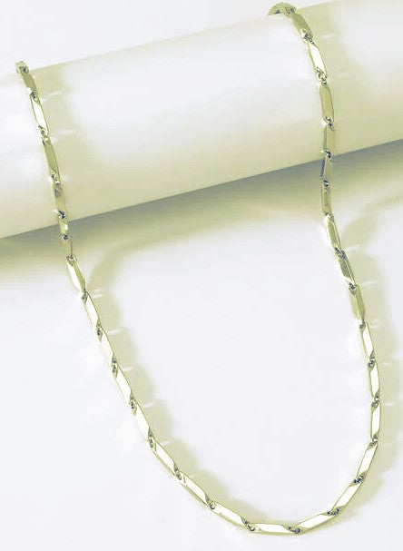 Stainless Steel BLOCK CHAIN Necklace